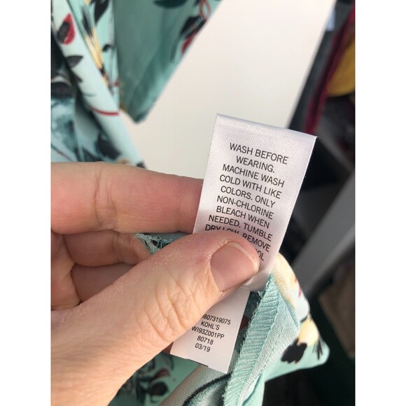 EVRI Floral Kimono Jacket Open Front Size 1X Feminine 3/4 Sleeves - Picture 6 of 9